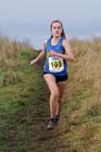 Lydia Turner (Birtley0 on her way to winning the under-17 women 2012 North East Championships, Summerhill Country Park, Hartlepool.